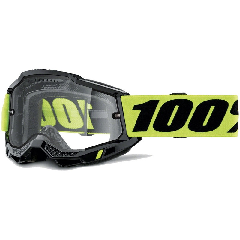 100% Accuri 2 Enduro MTB Goggles – Neon/Clear