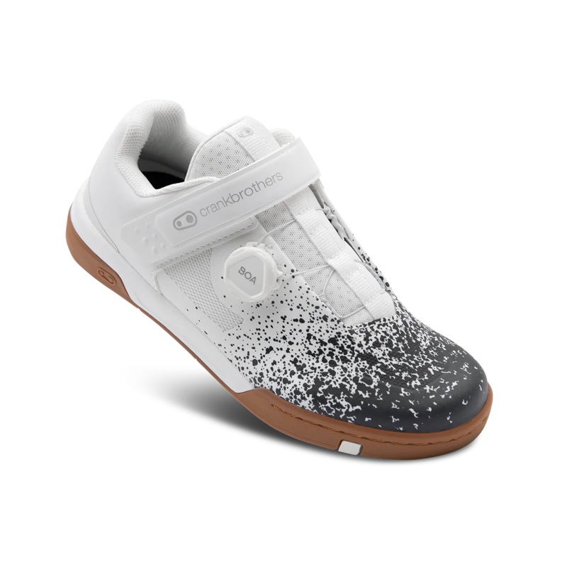 Crank Brothers Stamp BOA Flat Pedal MTB Shoe – White-Gum-Splatter