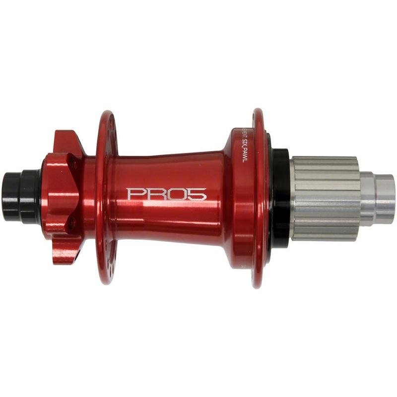 Hope Pro 5 Rear Hub – 12 x 148mm 6-Bolt Micro Spline Red 32H
