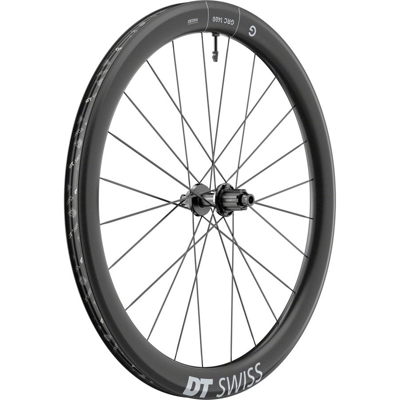 DT Swiss GRC 1400 DICUT 50 Rear Wheel – 700c, 12 x 142mm, Center-Lock, N3W, Ratchet EXP 36, Black