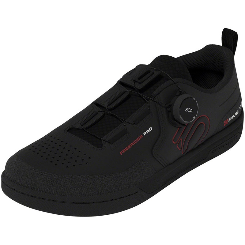 Five Ten Freerider Pro BOA Flat Shoes – Mens Core Black/Red/FTWR White 6.5