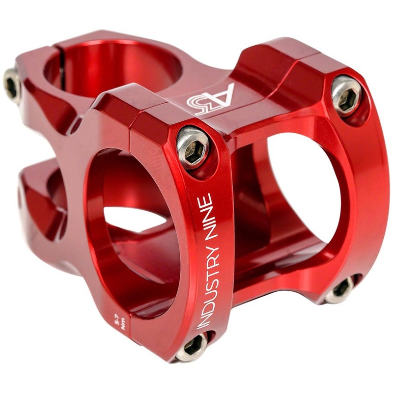 Industry Nine A318 Stem – 31.8mm Clamp – 50mm Length – Red