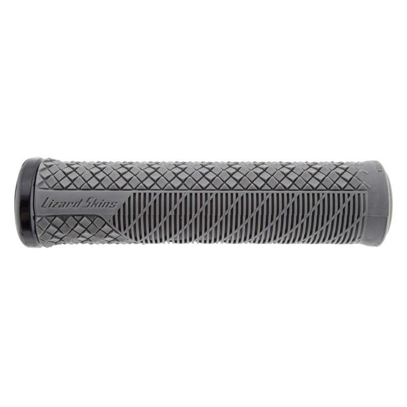 Lizard Skins Charger Lock On Single Lock On Graphite w/ Black Clamps 136mm