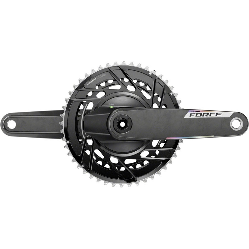 SRAM Force AXS Power Meter Crankset – 160mm 12-Speed 46/33t Thread Mount 8-Bolt PM Spider DUB Spindle Carbon E1