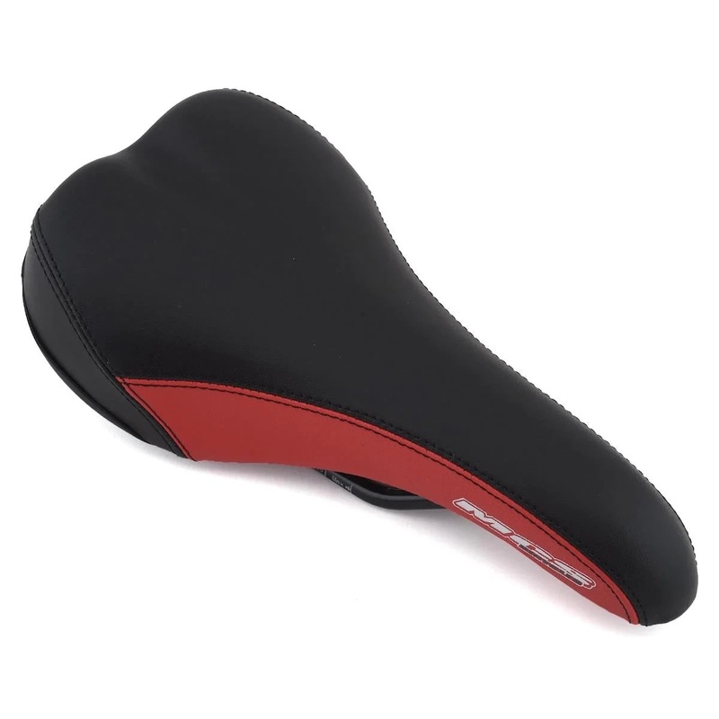 MCS BMX Expert Railed Seat – 7mm rails – Black & Red