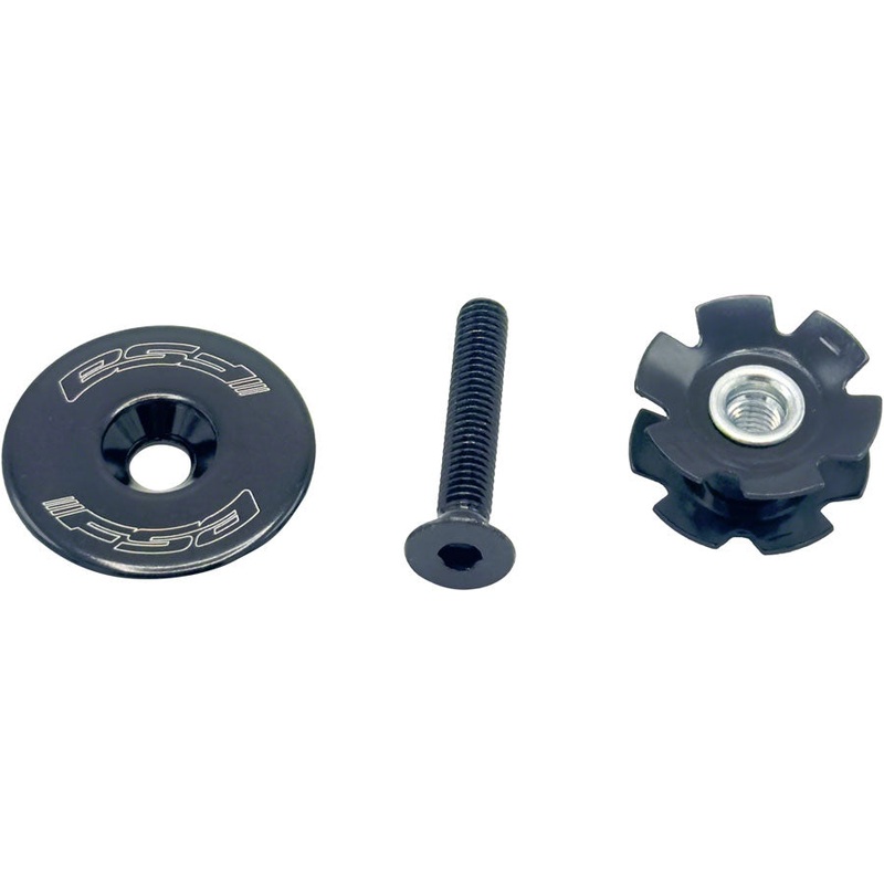 Full Speed Ahead Top Cap Star-Nut Assembly – 1-1/8″ TH-874-1 Flat Top Aluminum BLK