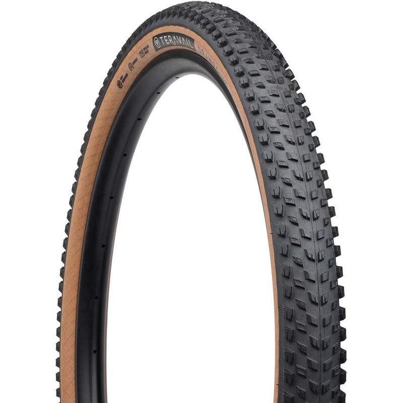 Teravail Drawpoint Tire – 29 x 2.4 Tubeless Folding Tan Durable Grip Compound
