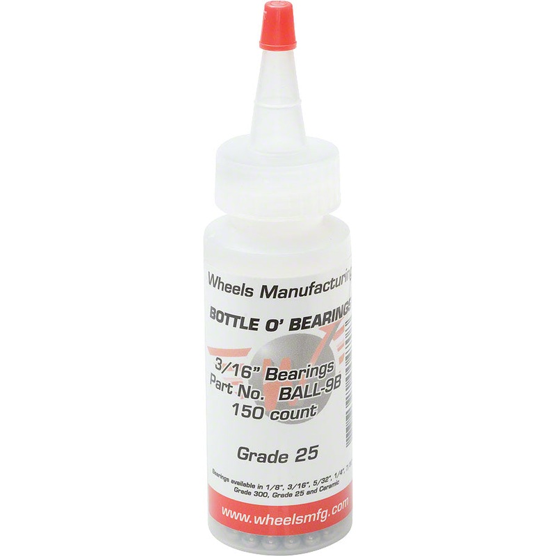 Wheels Manufacturing Grade 25 3/16″ Loose Ball Bearing: Bottle of 150