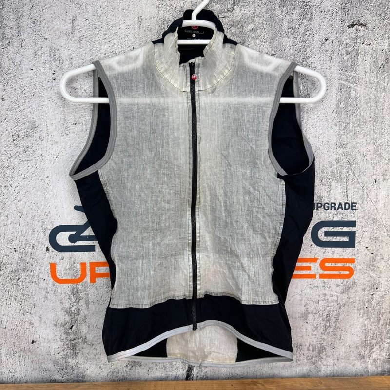 Castelli Rain Vest Men’s Extra Large White/Black Cycling Vest
