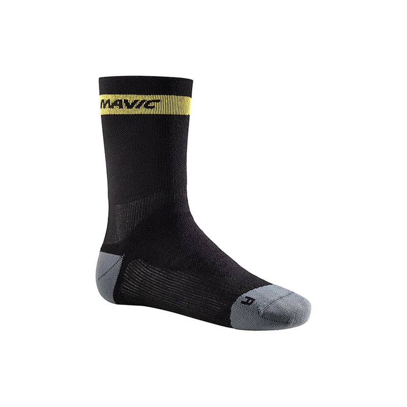 Mavic Ksyrium Elite Thermo Sock – Black-Dark Cloud