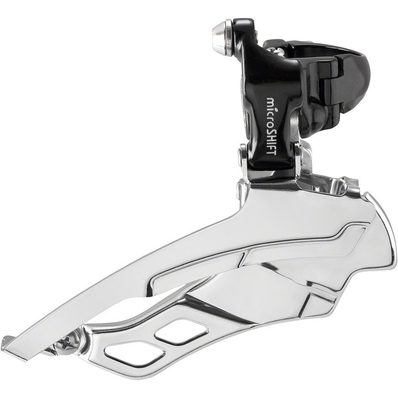 microSHIFT R10 Front Derailleur – 10-Speed Triple 50/39/30t Band Clamp Shimano Compatible BLK