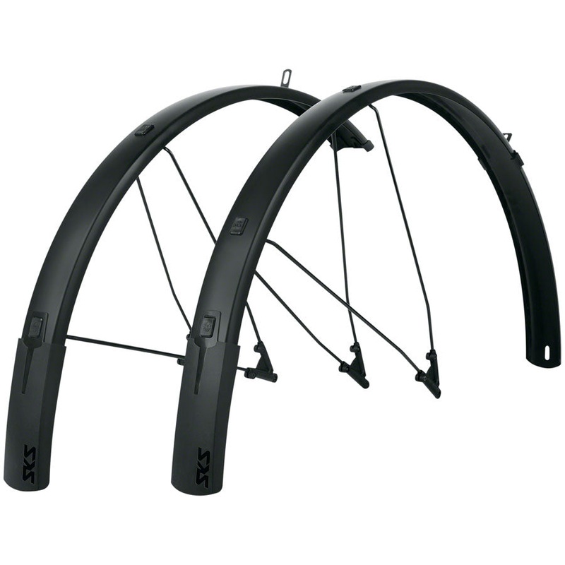 SKS B56 Bluemels Style Full Coverage Fender Set – 56mm, 700 x 38-47, Matte Black