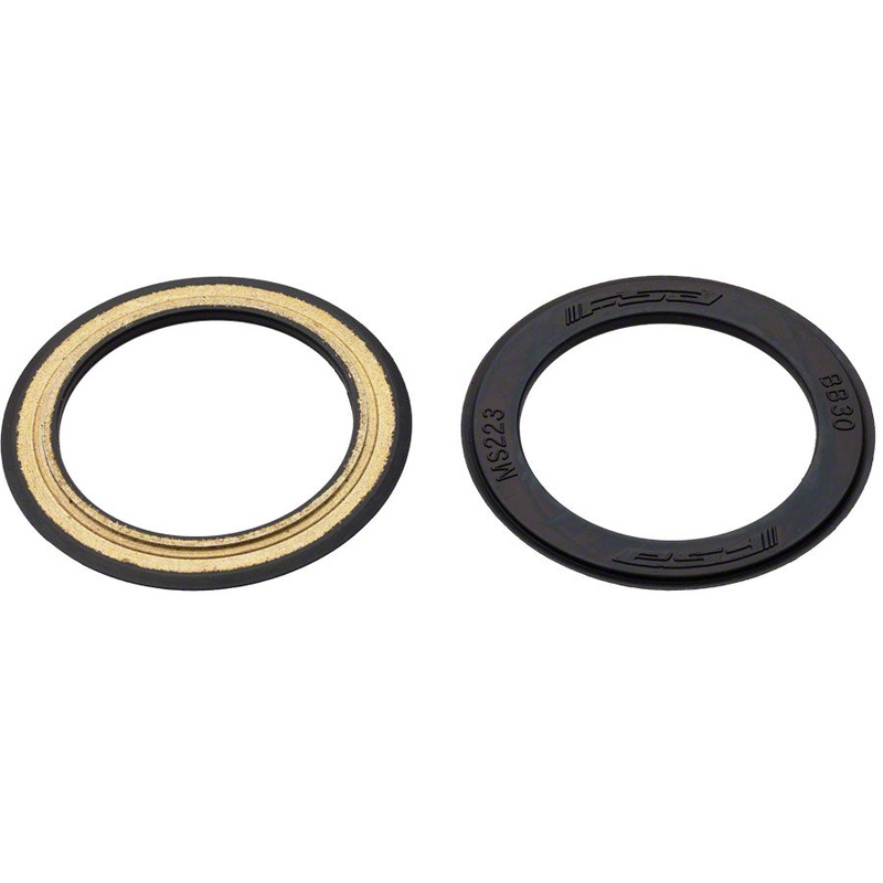 Full Speed Ahead BB30 Bearing Covers Black Rubber Coated Pair