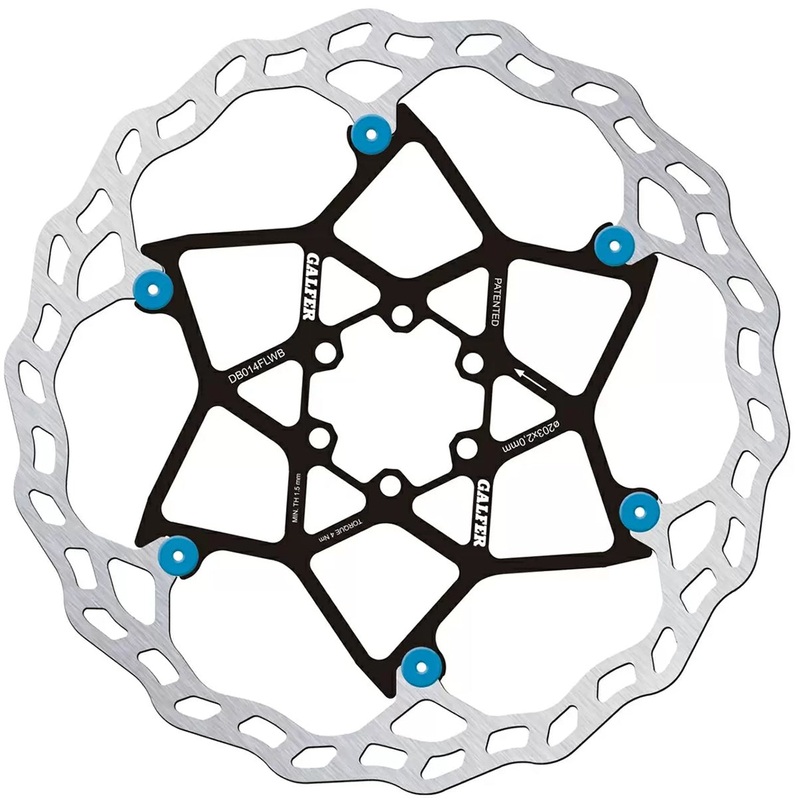 Galfer Floating Wave Disc Brake Rotor – 203mm x 2.0mm 6-Bolt Blue