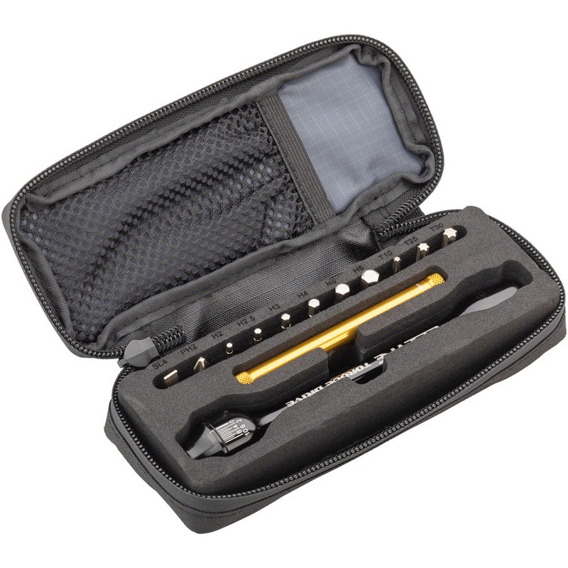 Lezyne Torque Drive  Torque Wrench – 2-9 Nm 2 2.5 3-6mm Hex   T10 T25 T30~ Flat/Phillips With Storage Case BLK