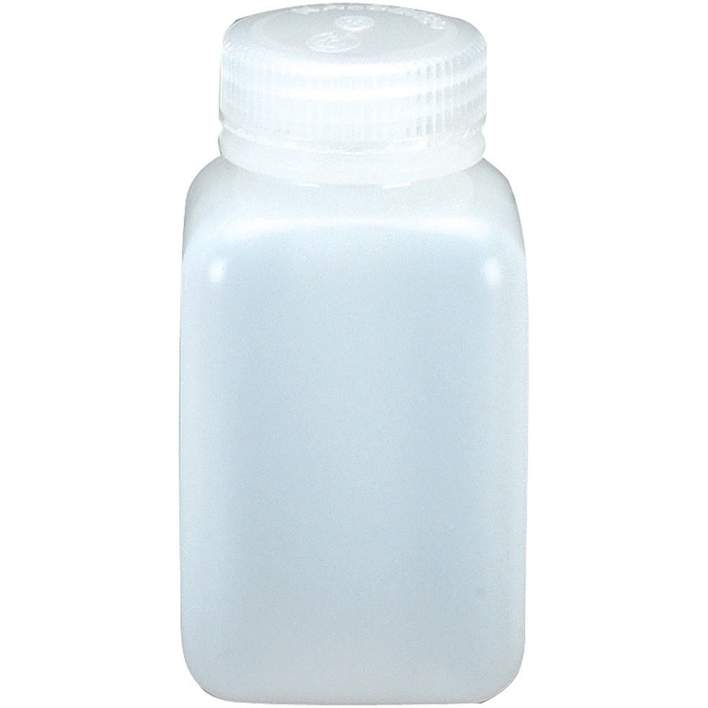 Premium BPA-Free HDPE Wide Mouth Square Storage Bottles Set  Leak-Proof, Space-Saving Labware & Travel Containers in Various Sizes