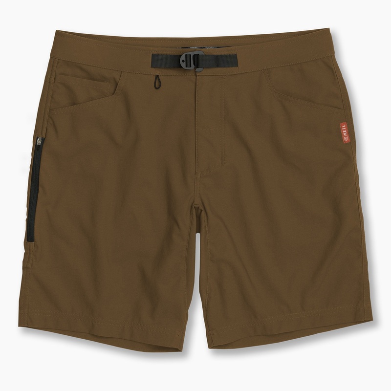 KETL Mtn Shenanigan Hiking Shorts – Lightweight, Stretchy, Packable Men’s Travel Shorts Brown Men’s
