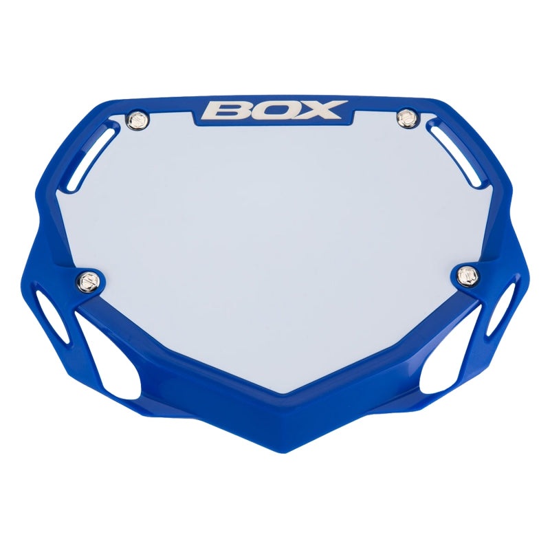 Box Two Number Plate Blue – Small