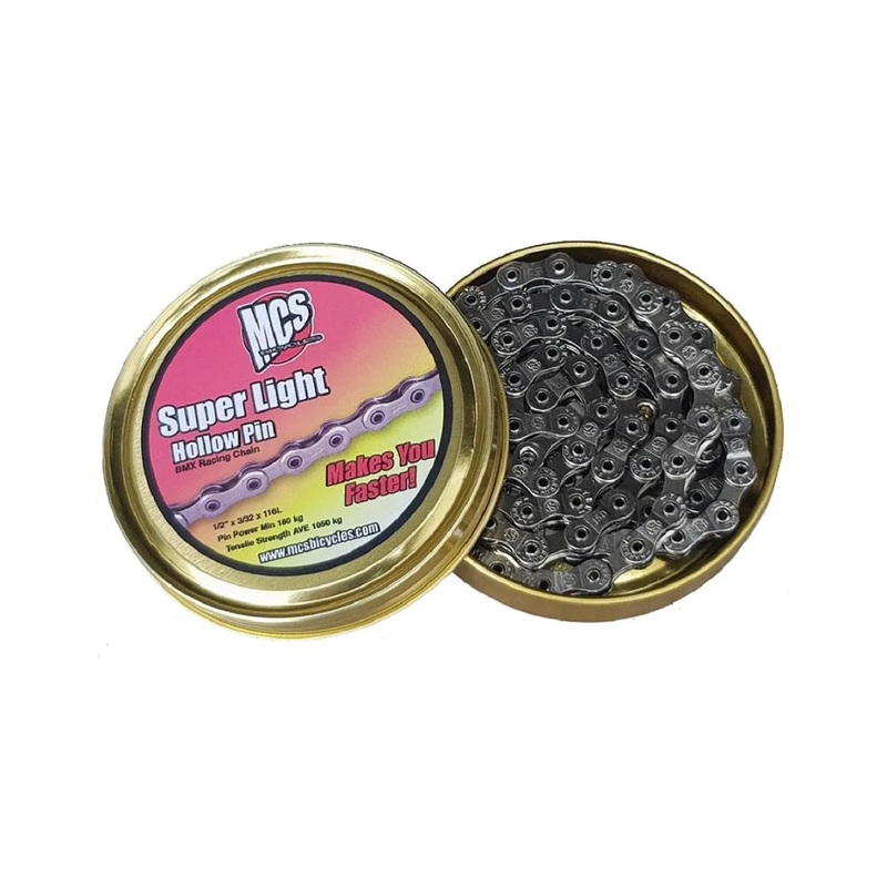 MCS Super Light Hollow Pin BMX Chain – 1/2×3/32