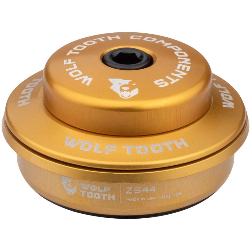 Wolf Tooth Premium Headset -ZS44/28.6 Upper, 6mm,  Gold