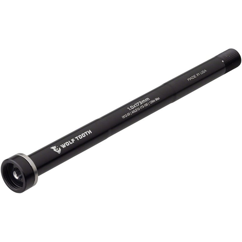 Wolf Tooth Rear Thru Axle – M12 1.0x173mm – Black