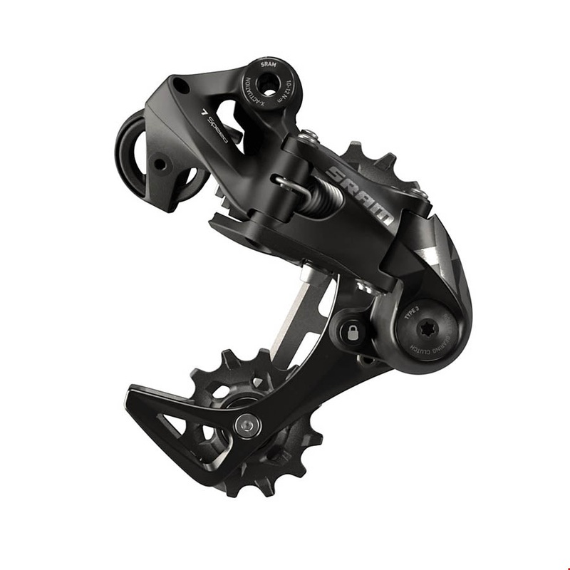 X01 DH Rear Derailleur – 7-Speed Short Cage Black with Clutch A3