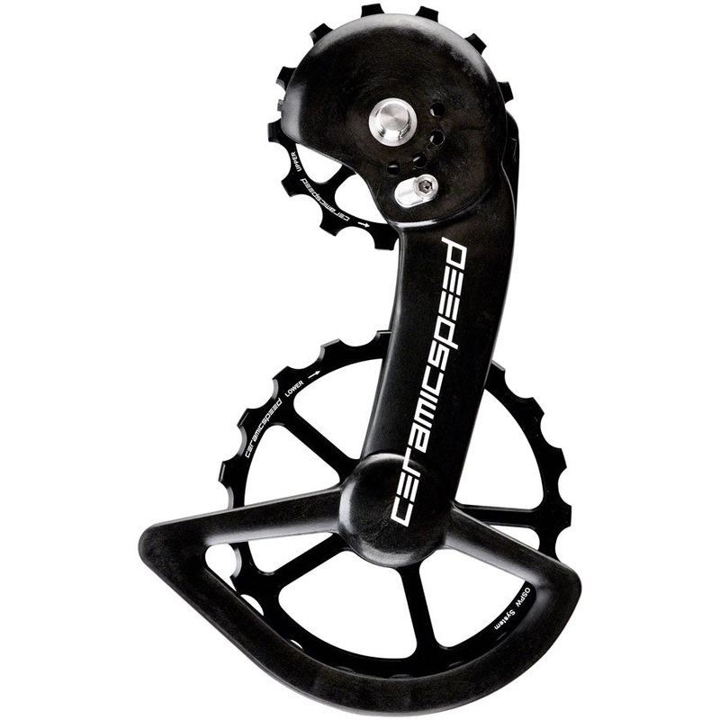 CeramicSpeed OSPW X Pulley Wheel System Shimano GRX/RX 2×11 – Coated Races Alloy Pulley Carbon Cage BLK