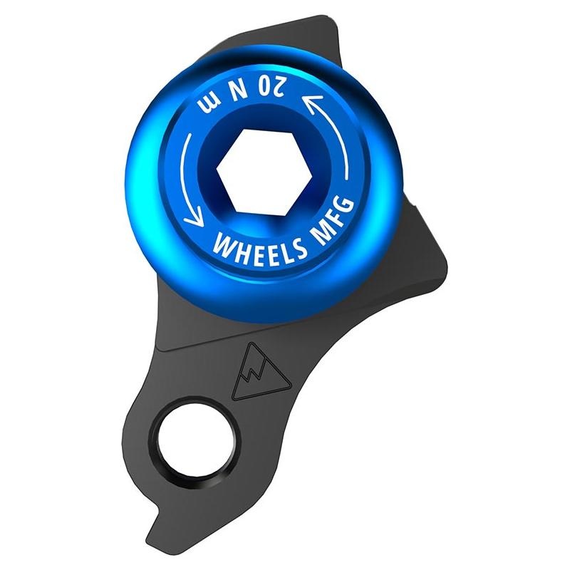 Wheels Manufacturing Universal Derailleur Hanger – 487-5 For Trek ABP MTB Frames designed to accept SRAM UDH Black/Teal