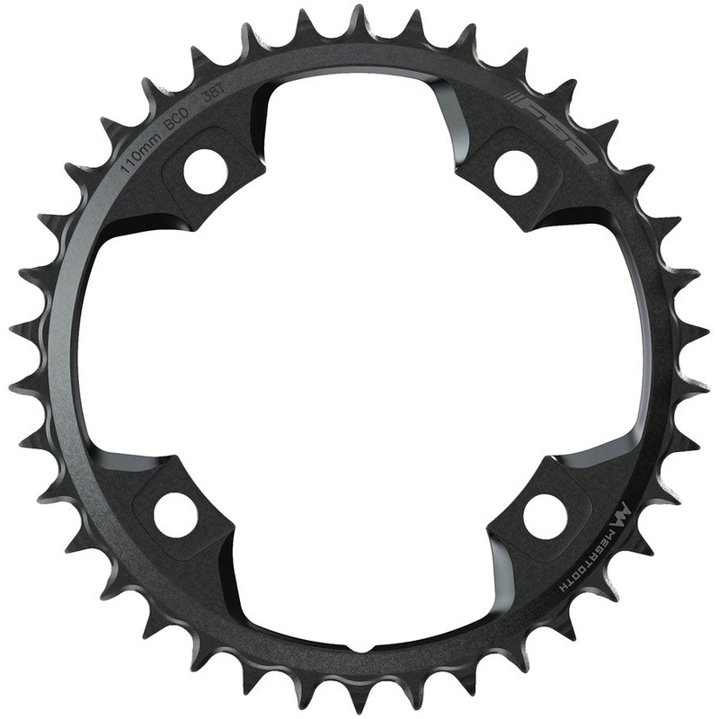 Full Speed Ahead Gossamer Pro MegaTooth Chainring – 38t 110 Full Speed Ahead ABS BCD 4-Bolt Aluminum For 1 x 11-Speed BLK