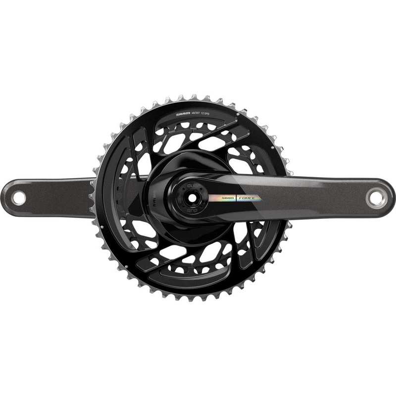 SRAM Force D2 DUB 2×12 Spd Road Crankset – Unicorn Gray-Laser Foil