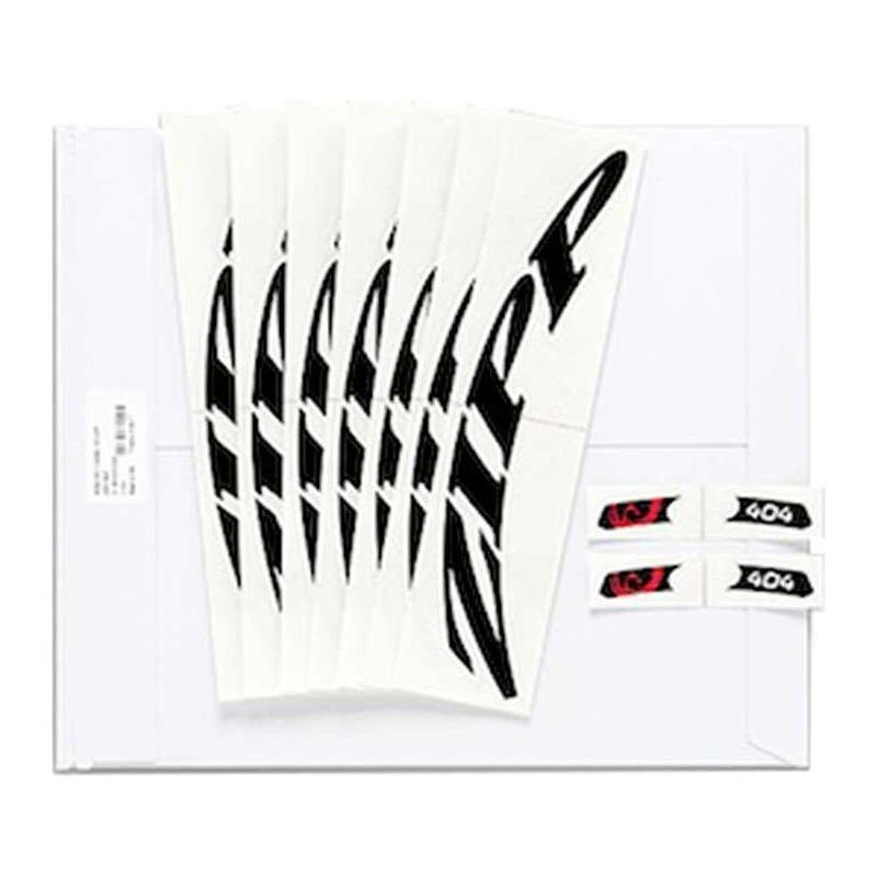 Zipp Decal Set – Disc / 808 Matte Black Logo Complete for One Wheel