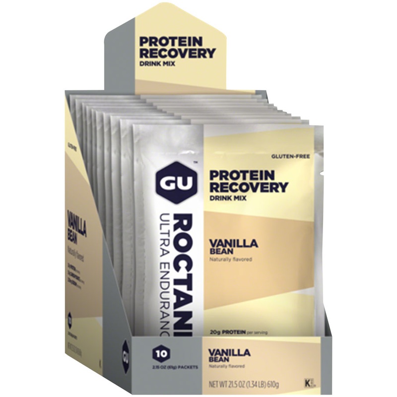 GU Roctane Recovery Drink Mix: Vanilla Bean, 10 Pack