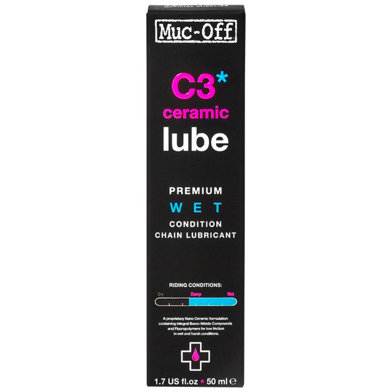 Muc-Off C3 Wet Ceramic Bike Chain Lube – 50ml Drip