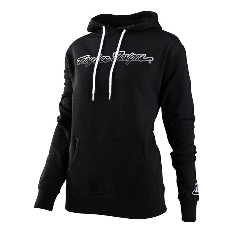Troy Lee Designs Signature Pullover Hoodie – Womens – Black