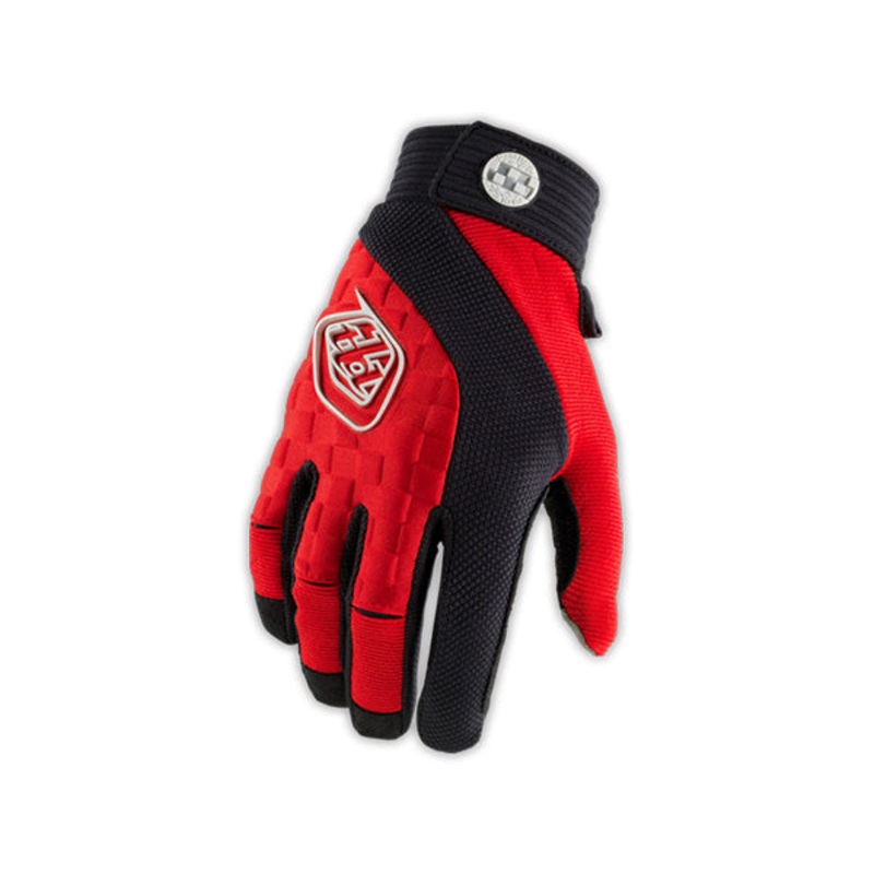 Troy Lee Sprint BMX Race Gloves-Red/Black