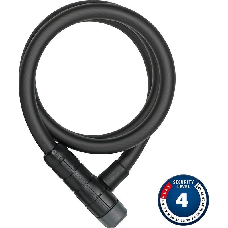 Abus Racer 6412K Cable Lock – Keyed 2.8′ 12mm With Bracket Black