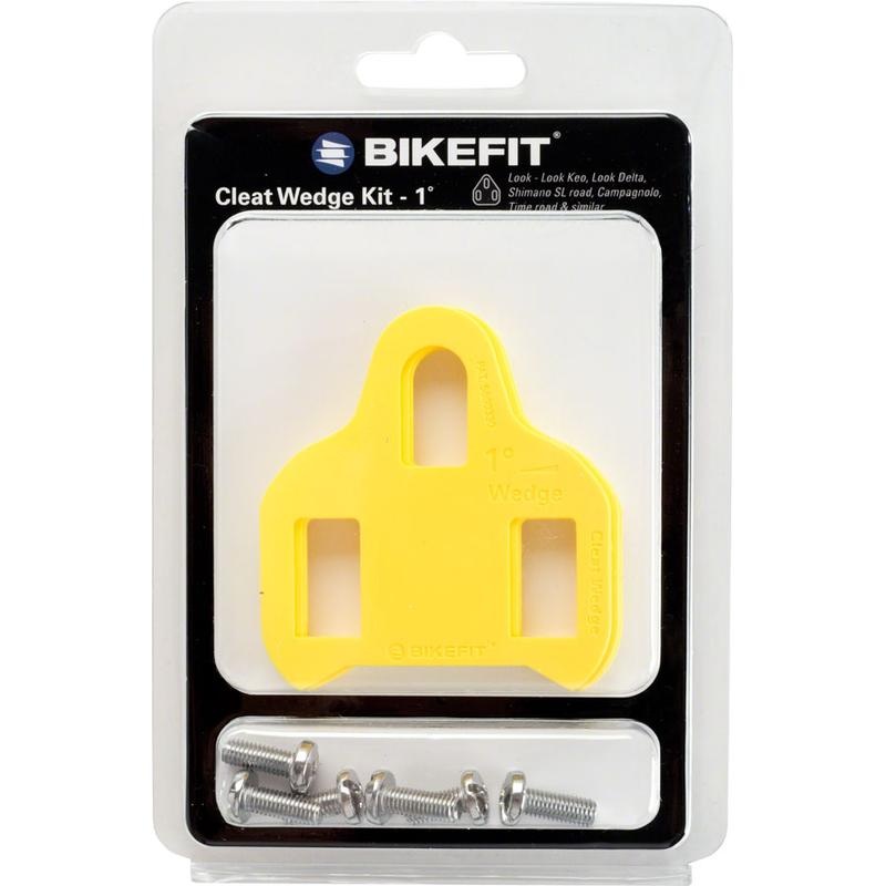 BikeFit Cleat Wedge – Look/Shimano Compatible 3-Hole 1 Degree 8-Pack