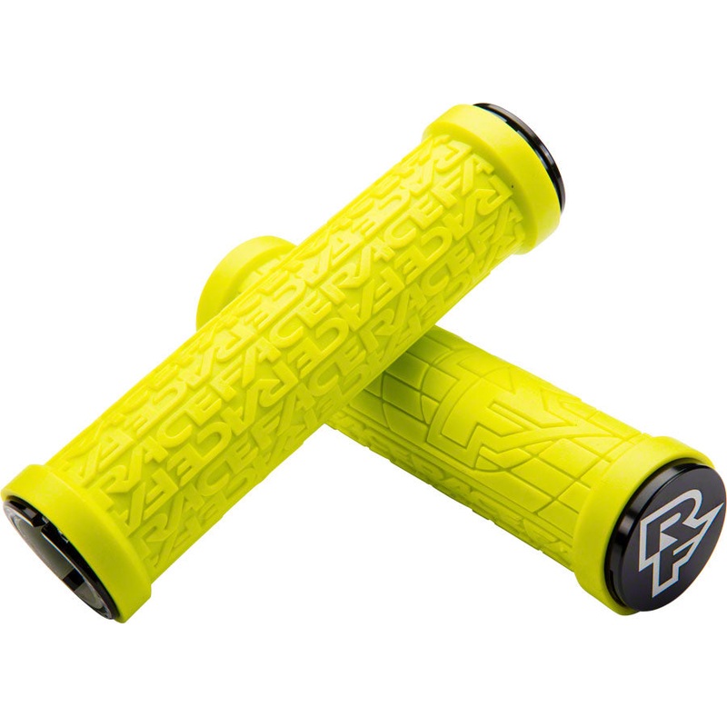 RaceFace Grippler Grips – Yellow, Lock-On, 30mm Vibration Dampening
