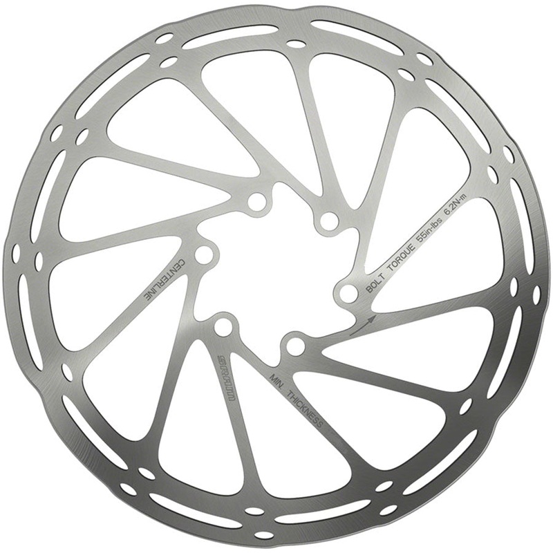 SRAM CenterLine Disc Brake Rotor – 180mm, 6-Bolt, 2.0mm