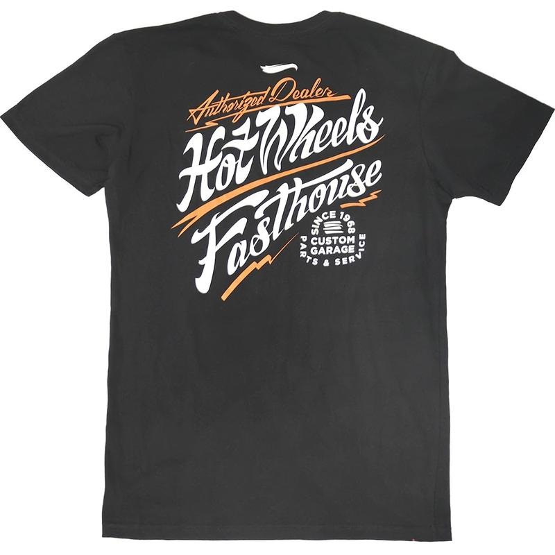 Fasthouse Hot Wheels Dealer Midweight SS Tee Graphite Black 2X-Large