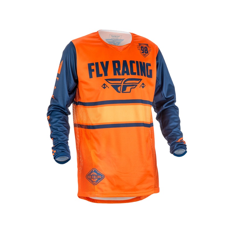 Fly Racing 2018 Kinetic Era BMX Race Jersey-Orange/Navy