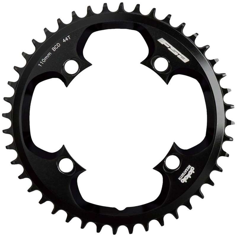Full Speed Ahead Gossamer Pro MegaTooth Chainring – 44t 110 FSA ABS BCD 4-Bolt Aluminum For 1 x 11-Speed BLK