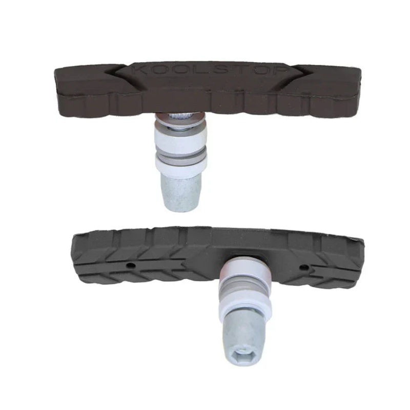 Kool Stop All Terrain AT Threaded Brake Pads/Shoes –  f/ Carbon Rims – Black – USA Made