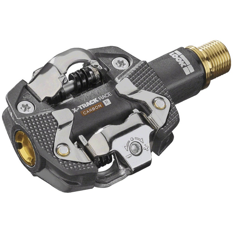 LOOK X-TRACK RACE CARBON Ti Pedals – Dual Sided Clipless, Titanium, 9/16″, Black