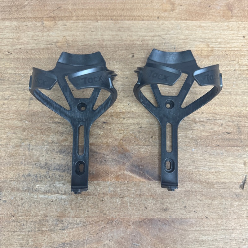 Pair Tacx Ciro Matte Black Water Bottle Cages 61g