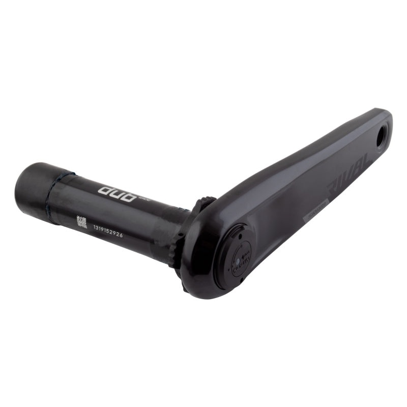 Rival AXS Wide Power Meter Left Crank Arm Spindle Upgrade Kit – 165mm 8-Bolt Direct Mount DUB Spindle Interface BLK D1
