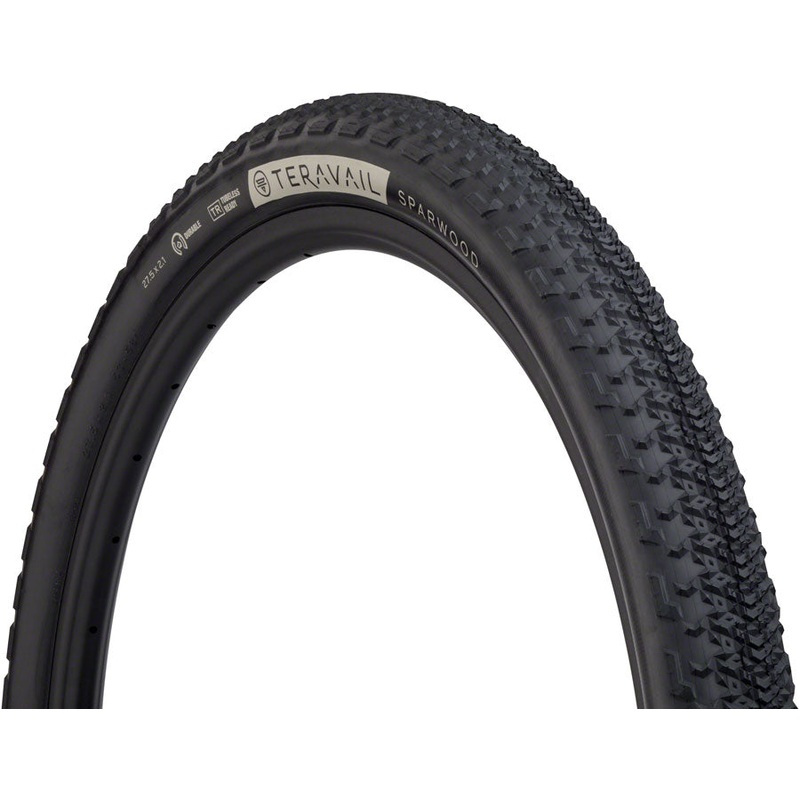 Teravail Sparwood Tire – 27.5 x 2.1 Tubeless Folding BLK Light Supple Fast Compound