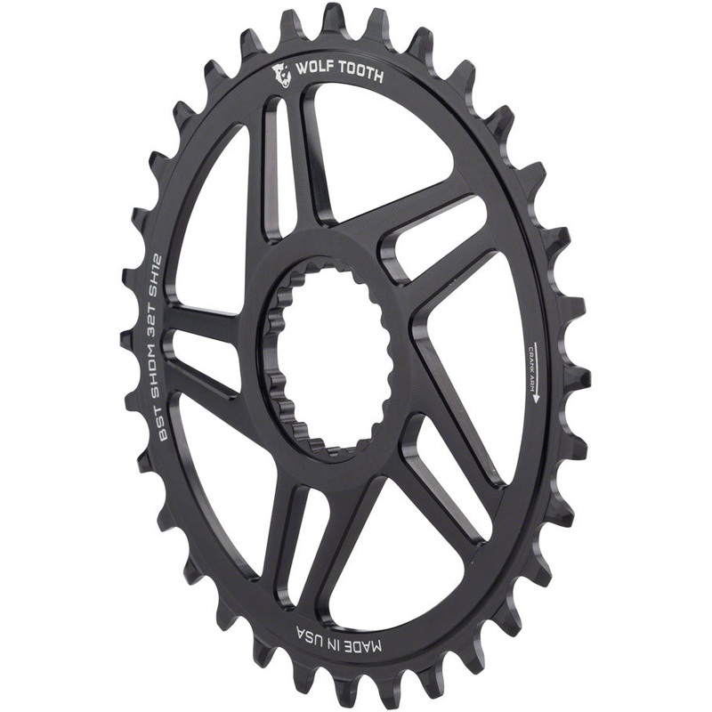 Wolf Tooth Direct Mount Chainring – 30t, Shimano Direct Mount, For Boost Cranks, 3mm Offset, Requires 12-Speed