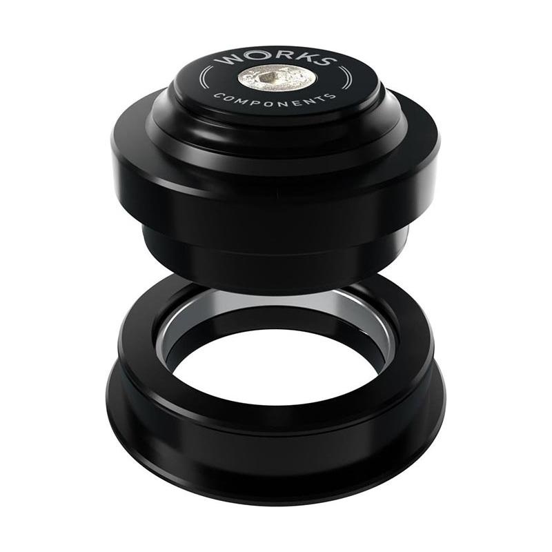 Works Components, 2.0deg EC44-ZS56 Angleset, Angle Headset, 2.0, 120-129mm, EC44/28.6 | ZS56/40, ZS, External threadless, Complete, Black