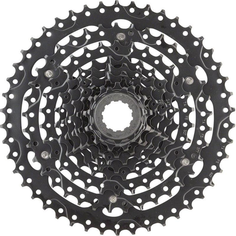 microSHIFT ADVENT Cassette – 9 Speed 11-46T ED Black Hardened Steel Cogs